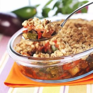 VEGETABLE CRUMBLE WITH WHOLEMEAL BREAD