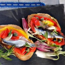 MARINATED SARDINES ON TOAST