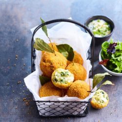 ARANCINI: RICE BALLS WITH SPINACH