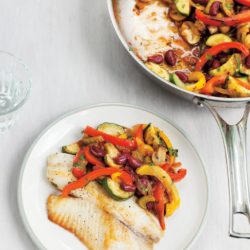 TILAPIA AND SAUTEED VEGETABLES