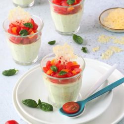 PANNA COTTA WITH PARMESAN AND TOMATOES