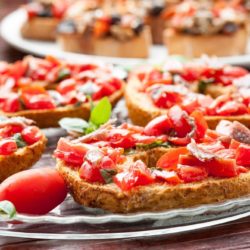 TOMATO AND ANCHOVY BRUSCHETTA