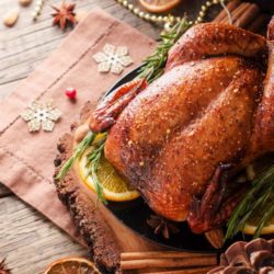 ROAST TURKEY WITH PUMPKIN PUREE