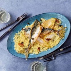 SEFFA WITH MACKEREL, ENDIVES AND WALNUTS