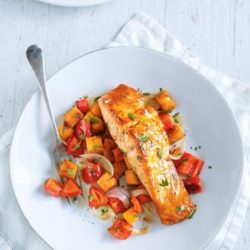 SALMON WITH MANGO CHUTNEY